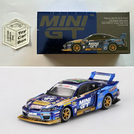 Mini GT #1157 - Nissan S15 Silvia LB-Super Silhouette (Formula Drift 1/64) N50g