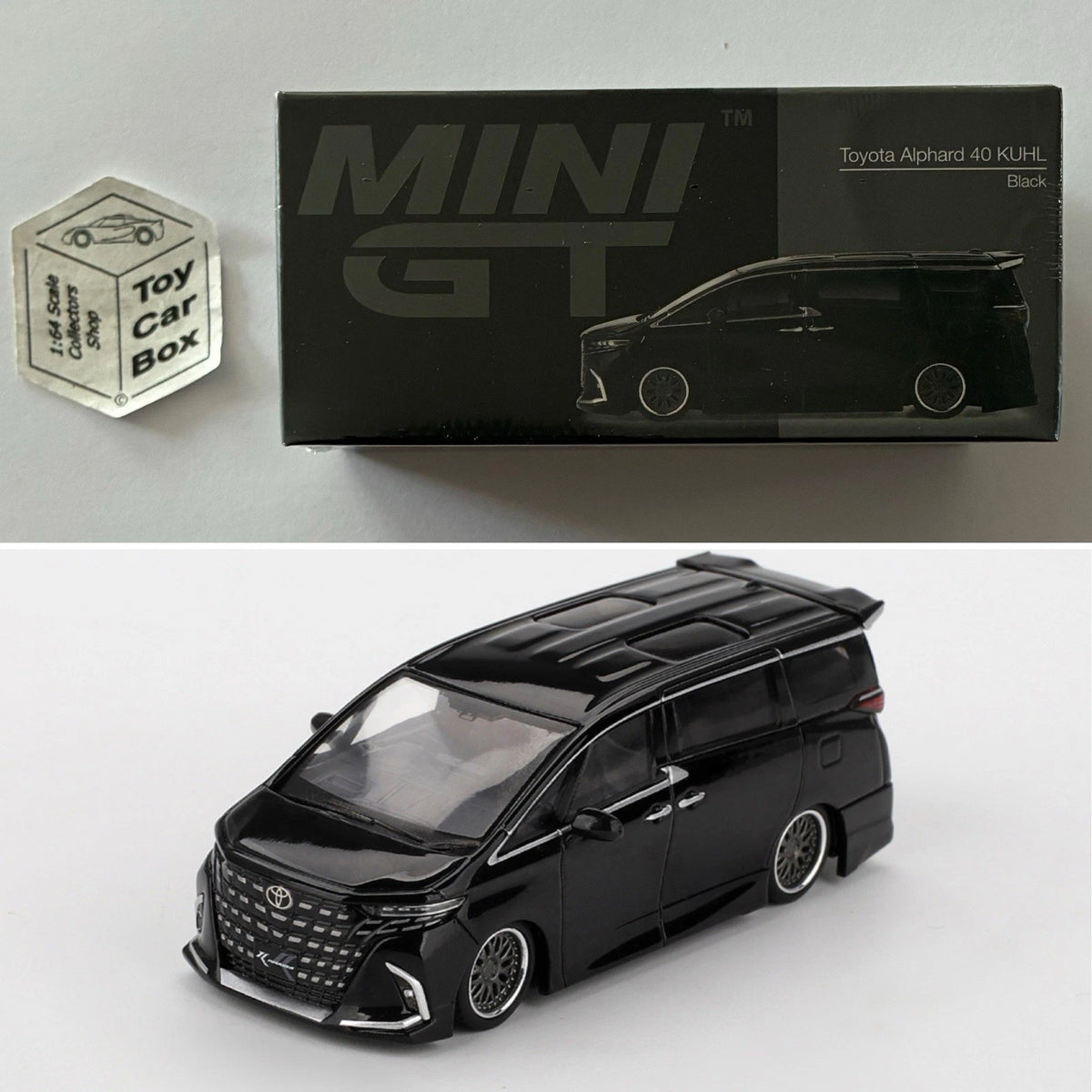 MINI GT #1179 - Toyota Alphard 40 KUHL (Black - 1:64 Scale - Boxed) N50g