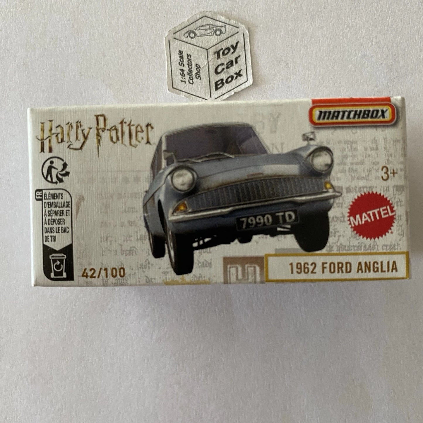 2025 MATCHBOX #42 - 1962 Ford Anglia (Blue - Harry Potter - Power Grab) B80