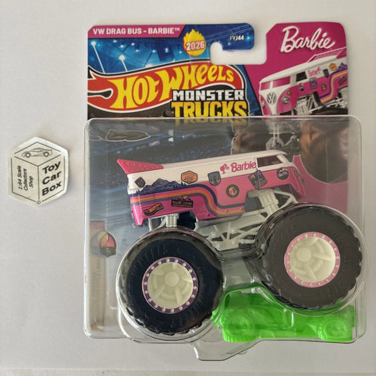 2026 HOT WHEELS Monster Trucks - VW Drag Bus - Barbie - F50