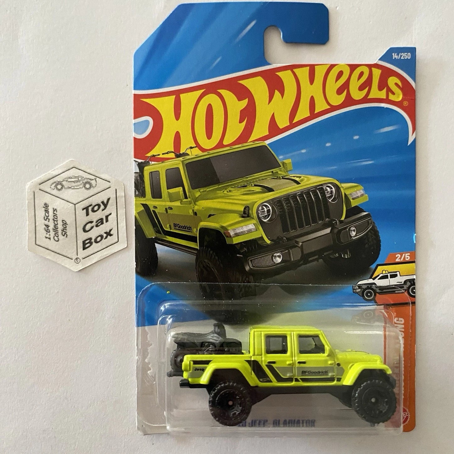 2026 HOT WHEELS #14 - ‘20 Jeep Gladiator (Green / Yellow - Long Card) B64