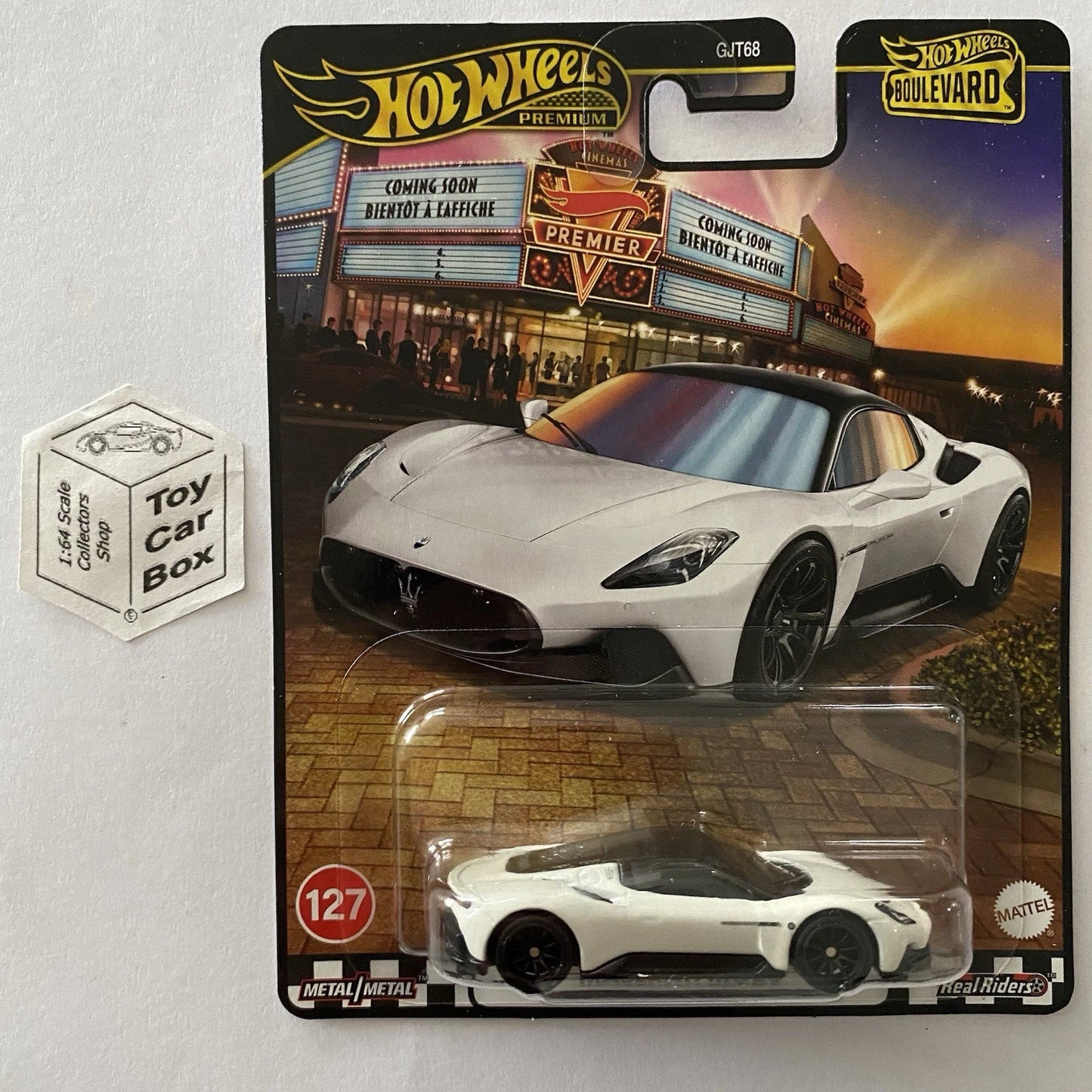 2025 HOT WHEELS Boulevard #127 - Maserati MC20 (White - Premium Car) E76
