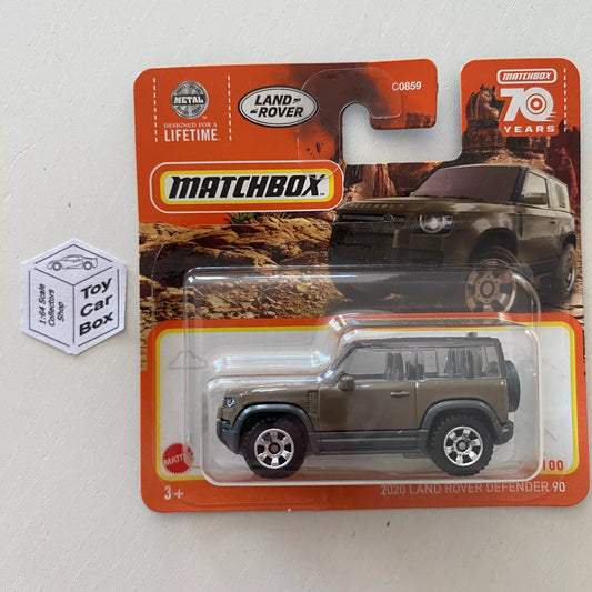 2023 MATCHBOX #81 - 2020 Land Rover Defender 90 (Brown - Short Card) B64