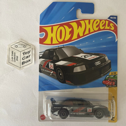 2025 HOT WHEELS #199 - Audi 90 Quattro (Black #2 Peak Pursuit - Long Card) A80