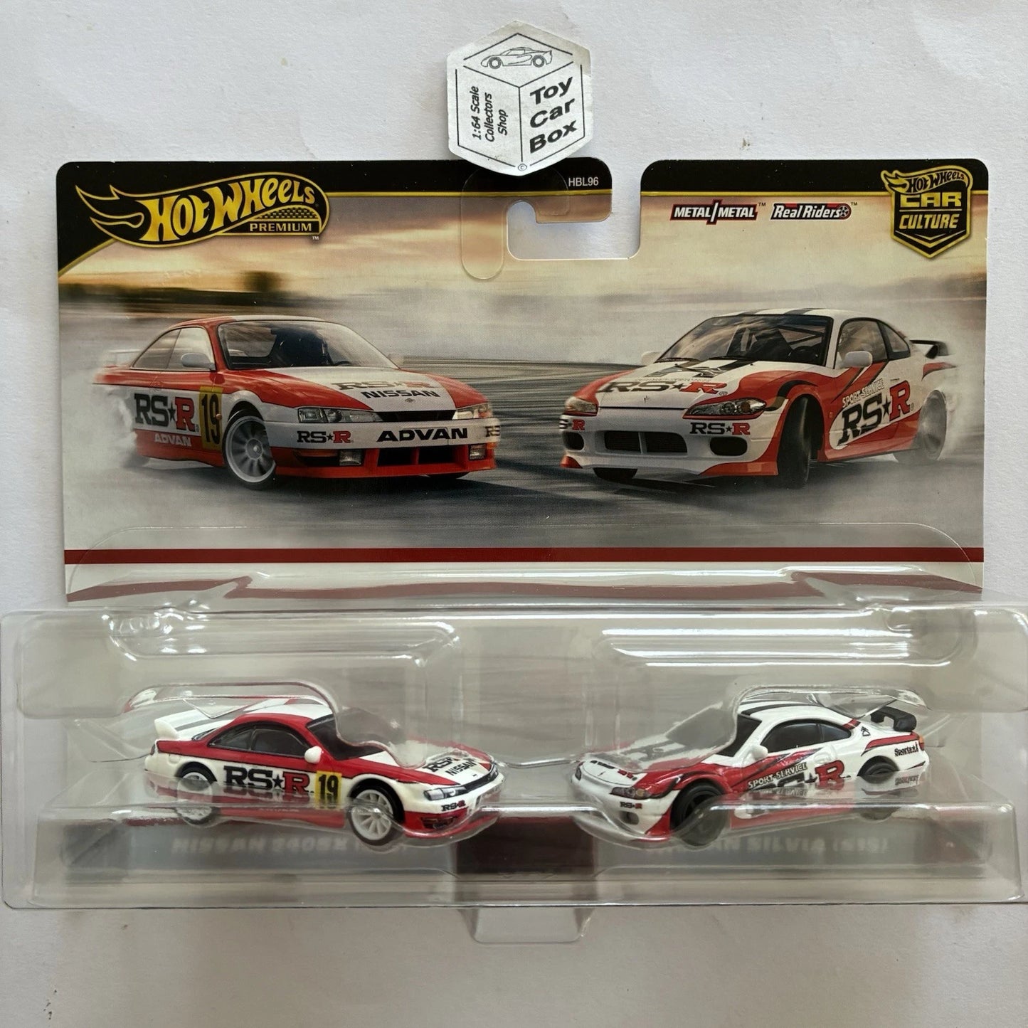 2024 HOT WHEELS Car Culture Twin Set - Nissan 240SX S14 & Silvia S15 (RS-R) H00