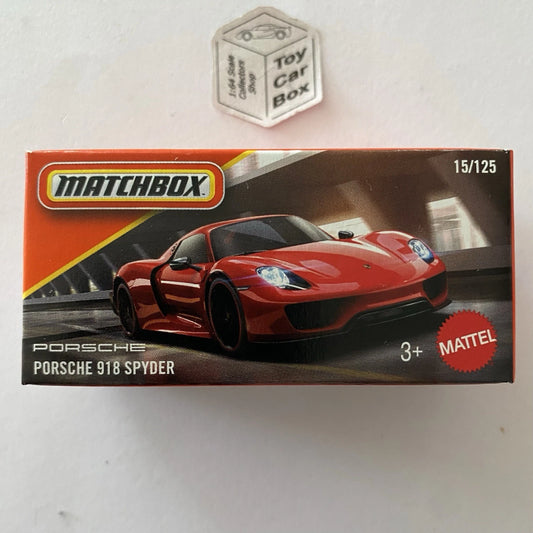 2025 MATCHBOX #15 - Porsche 918 Spyder (Red - Power Grab) C00