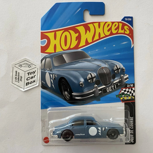 2025 HOT WHEELS #75 - Jaguar Mk1 (Blueish Grey #2 Race Day - Long Card) A80