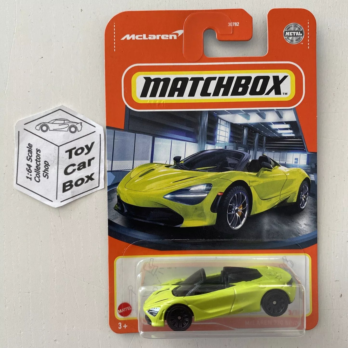 2022 MATCHBOX #3 - McLaren 720 Spider (Green - Mix 6 Long Card) B59