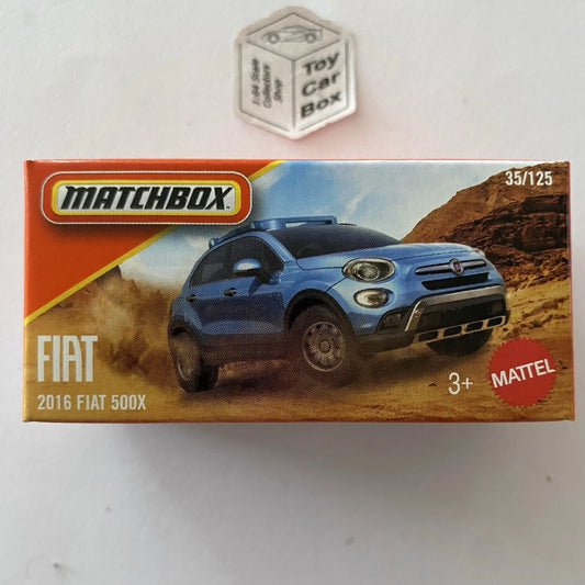 2025 MATCHBOX #35 - 2016 Fiat 500X (Blue - Power Grab) C00