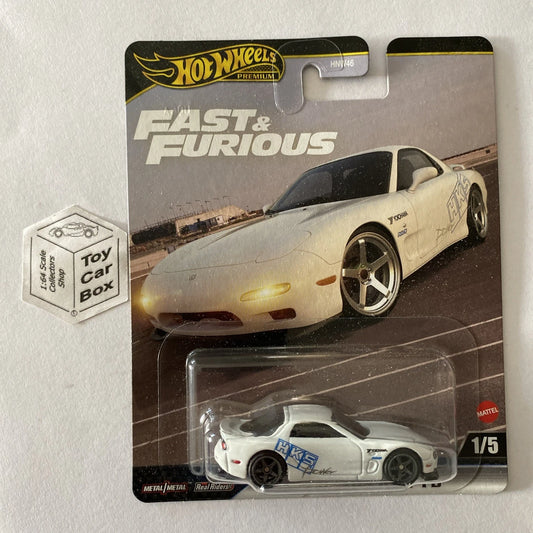 2025 HOT WHEELS Fast & Furious - Mazda RX-7 FD (White #1 - Premium) G20