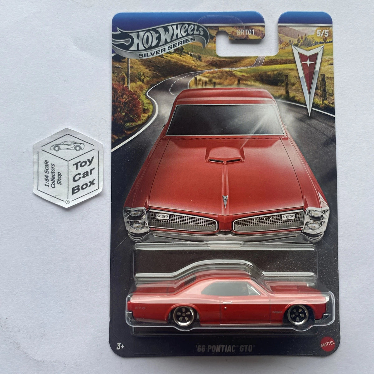 2025 HOT WHEELS Themed - ‘66 Pontiac GTO (Red #5 Silver Series GRT01) C60
