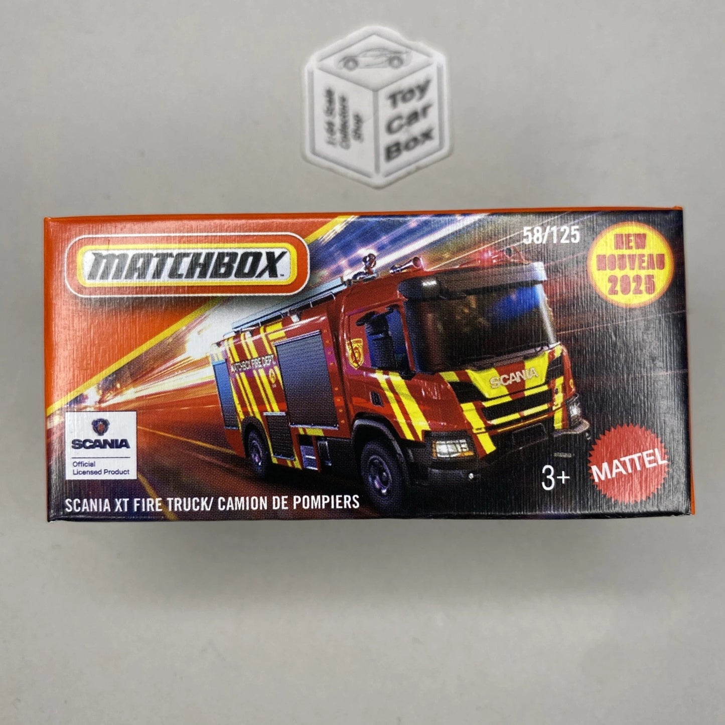 2025 MATCHBOX #58 - Scania P420 XT Fire Truck (MBX Fire Dept - Power Grab) B80