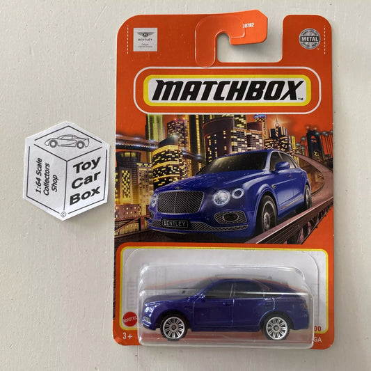 2021 MATCHBOX #9 - Bentley Bentayga (Blue - Long Card) C33g