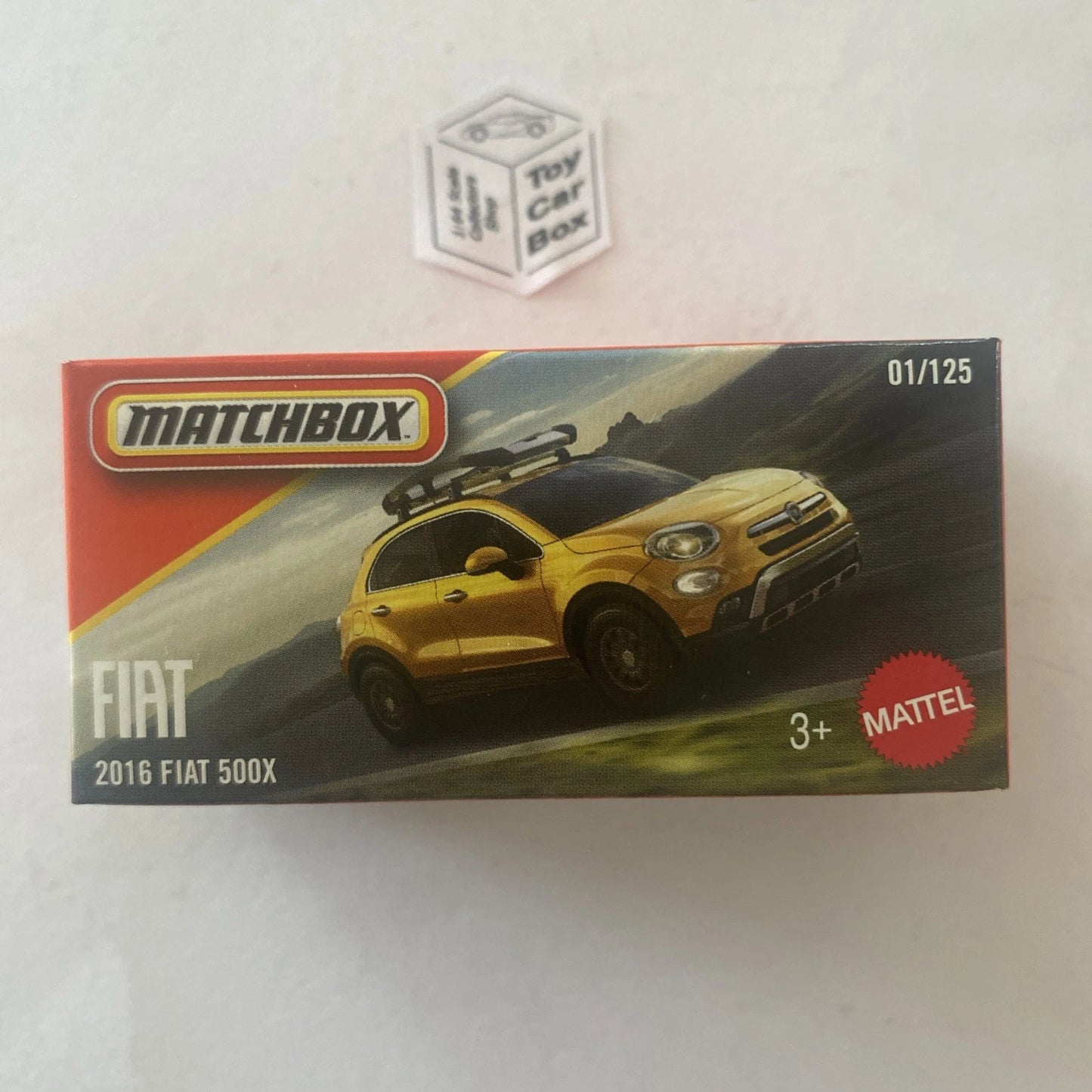 2026 MATCHBOX #1 - 2016 Fiat 500X (Yellow - Power Grab) B80