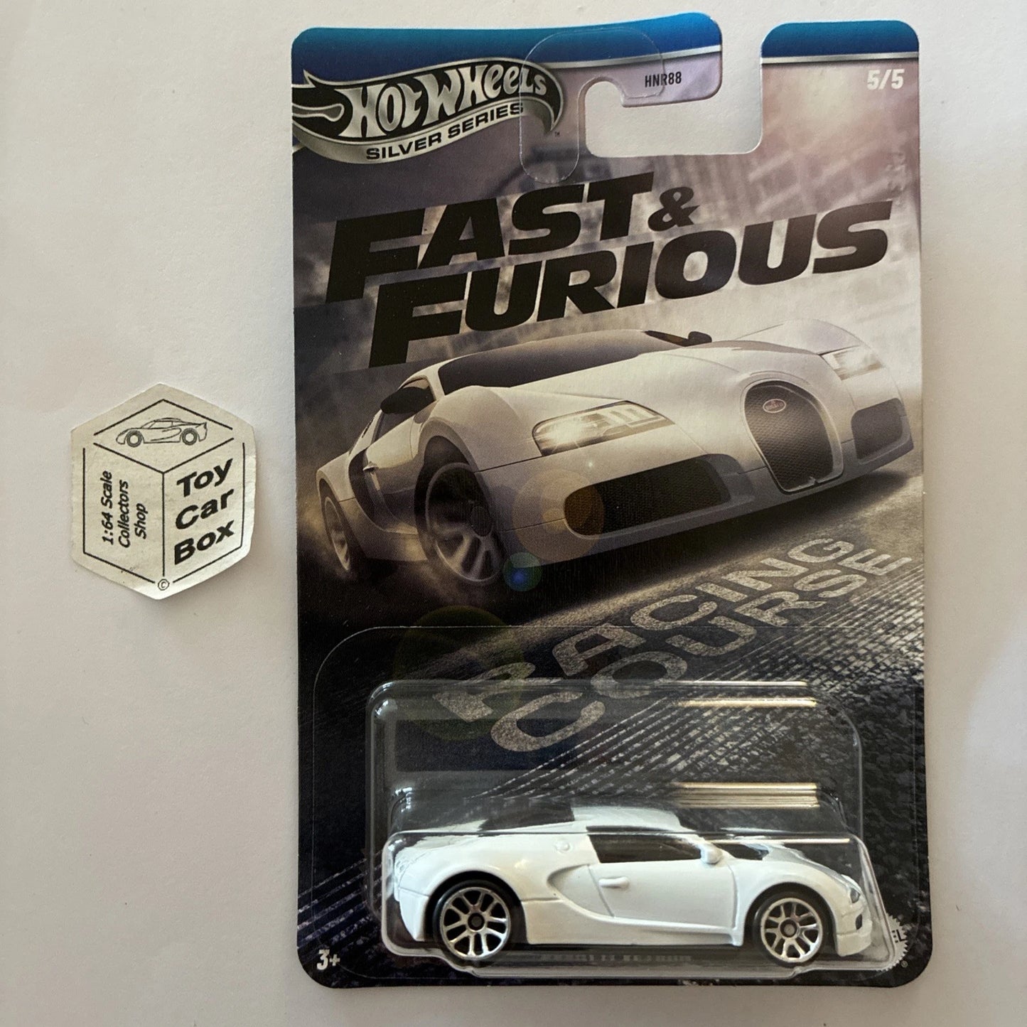 2025 HOT WHEELS Fast & Furious - Bugatti Veyron (White #5 Racing Course) B20