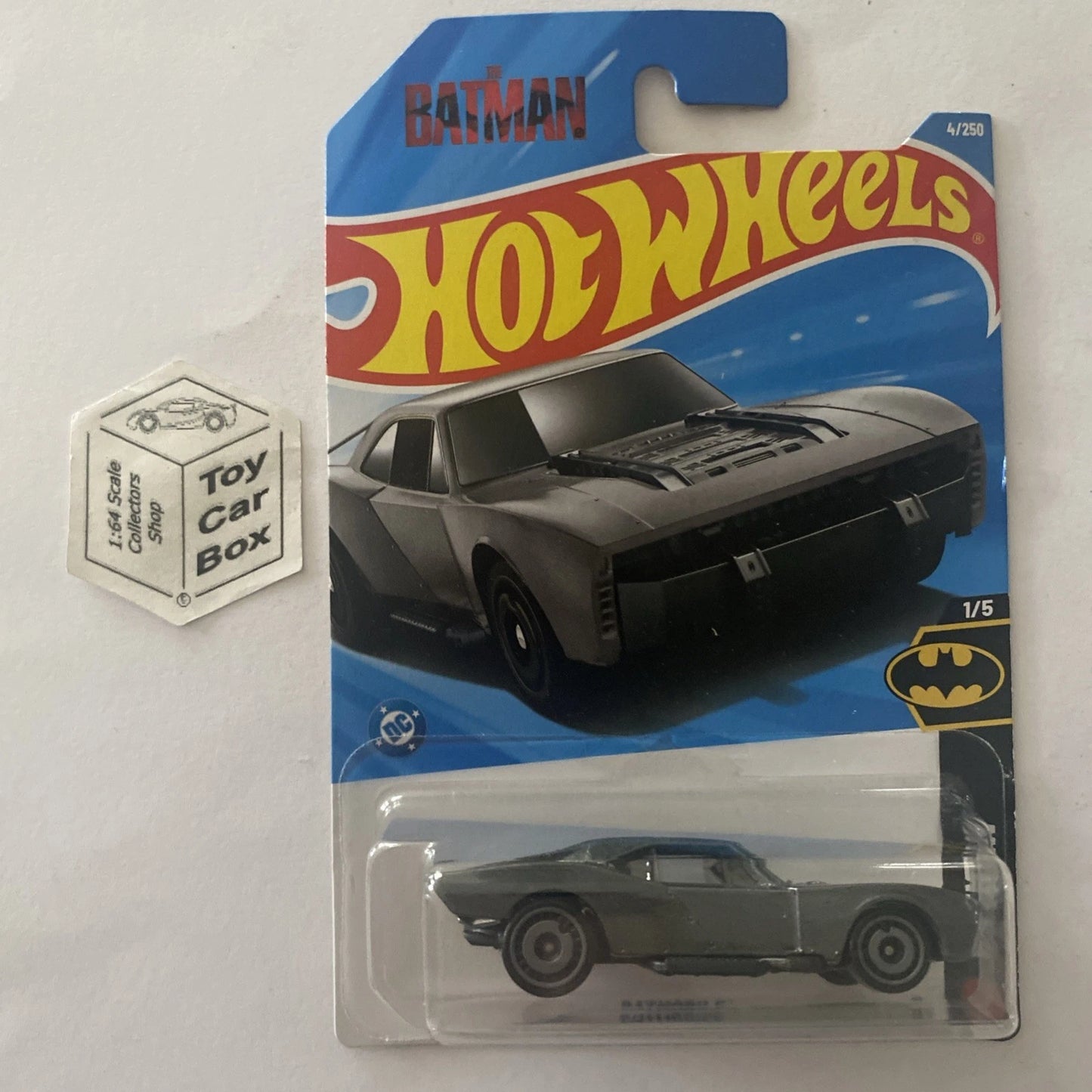2026 HOT WHEELS #4 - Batmobile (Grey #1 Batman - Long Card) B64