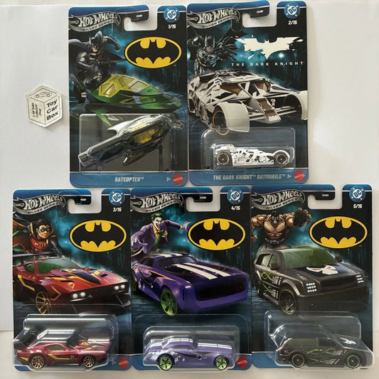 2026 HOT WHEELS - Batman Batmobile 5 Car Set (No. 1-5 / HDG89-979S) T75g