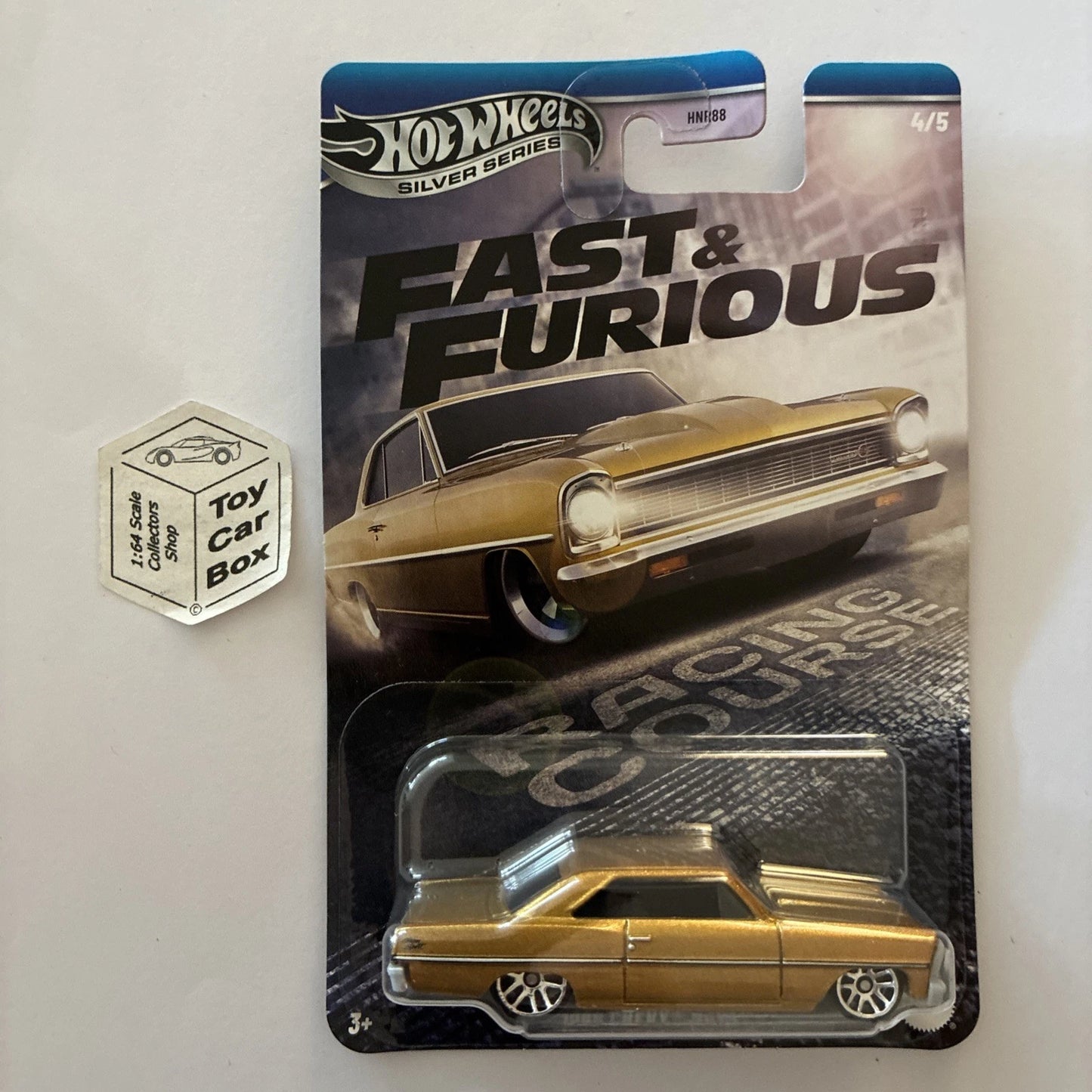 2025 HOT WHEELS Fast & Furious - 1966 Chevy Nova (Gold #4 Racing Course) B20