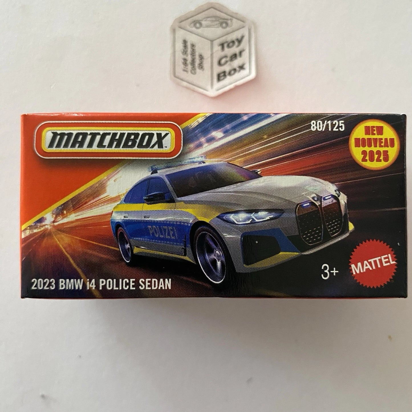 2025 MATCHBOX #80 - 2023 BMW i4 Police Sedan (Polizei - Power Grab) C00