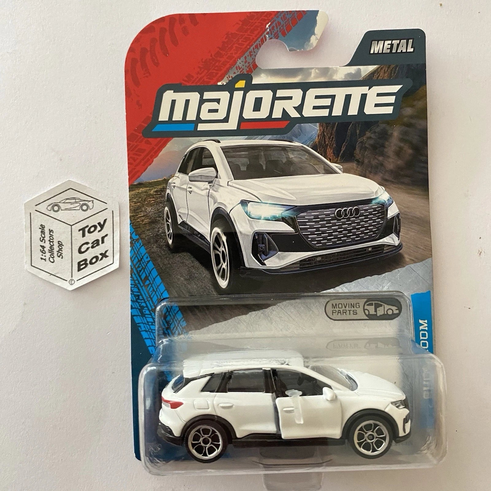 Majorette Premium Cars Audi Q4 e-tron – Elektrisches SUV-Modell Majorette Premium Cars Audi Q4 e-tron – Elektrisches SUV-Modell
