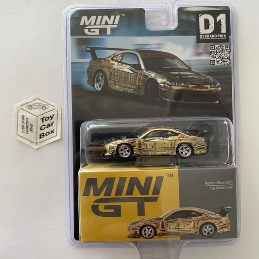 MINI GT #714 - Nissan Silvia S15 (Top Secret D1GP - 1/64 Scale - Sealed) L75g