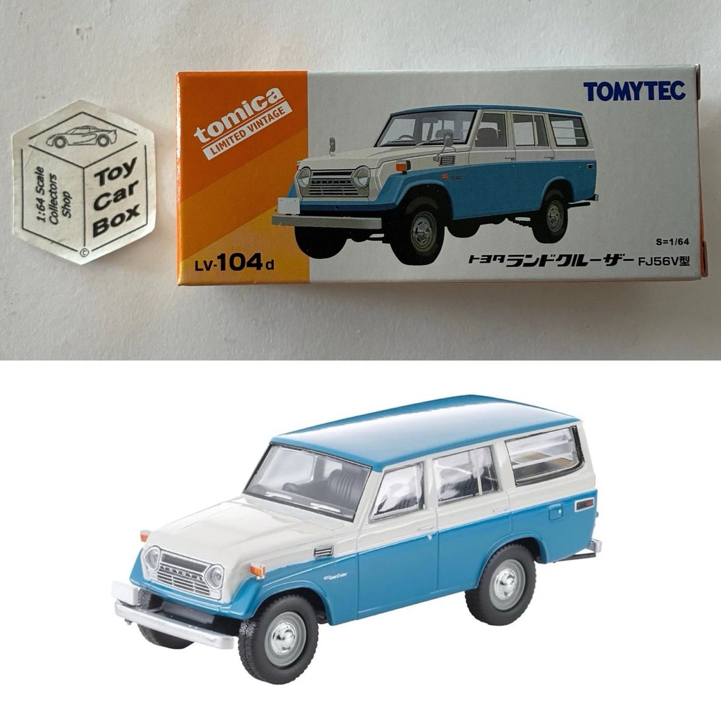 TOMICA Limited Vintage Neo - Toyota Land Cruiser FJ56V (Blue #LV-104d) CA33