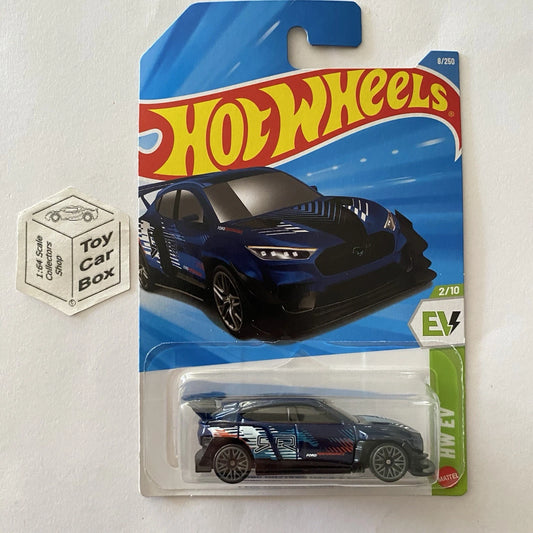 2026 HOT WHEELS #8 - Ford Mustang Mach-E 1400 (Dark Blue #2 HW EV -Long Card) A8