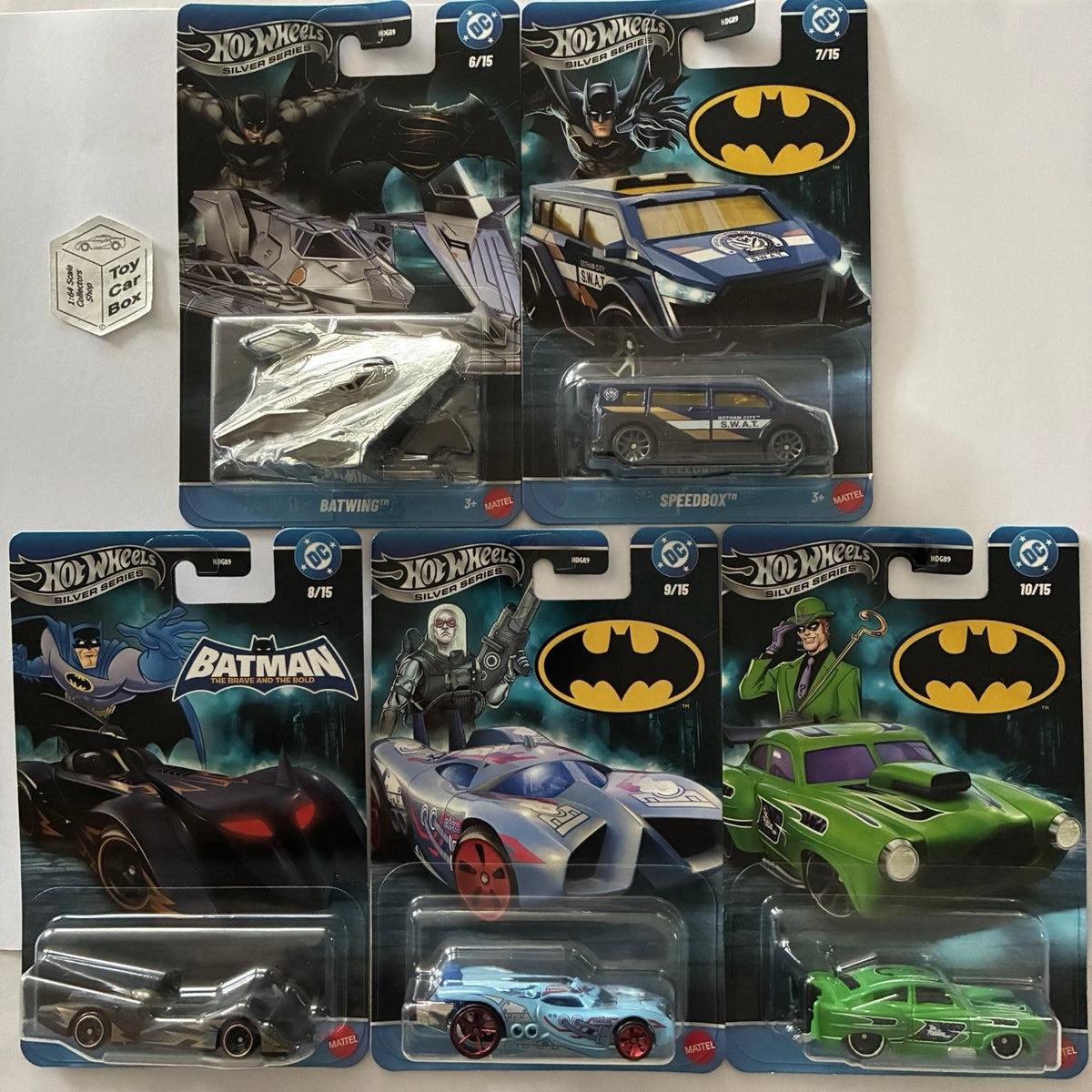 2026 HOT WHEELS - Batman Batmobile 5 Car Set (No. 6-10 / HDG89-979T) T75g