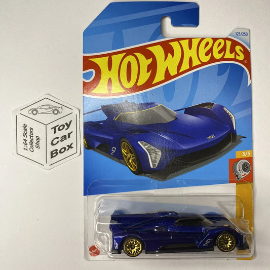 2024 HOT WHEELS #123- Cadillac Project GTP Hypercar (Blue #3 HW Turbo -Long) A80