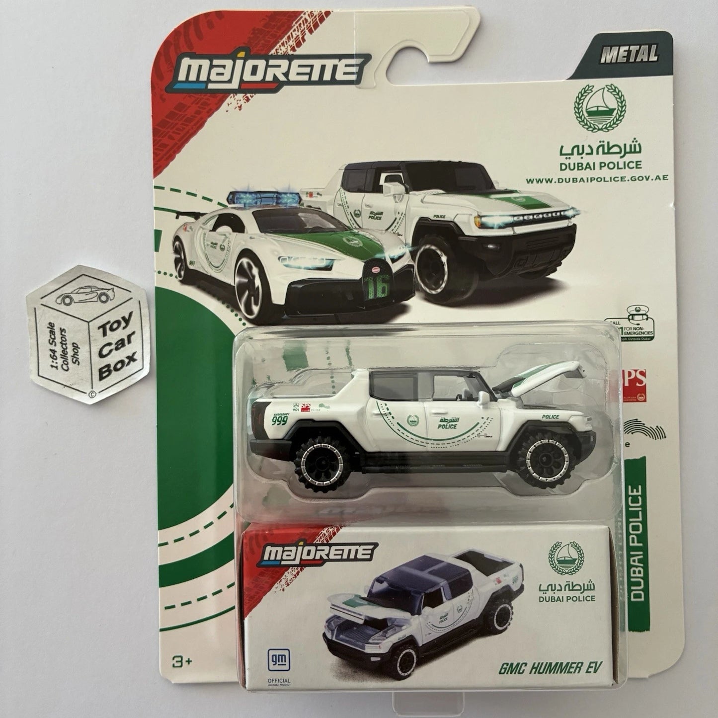 MAJORETTE GMC Hummer EV (Dubai Police Deluxe Model With Collector Box) H80