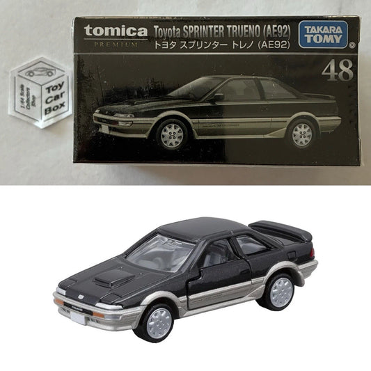 TOMICA Premium #48 - Toyota Sprinter Trueno AE92 (1:60 Scale - Boxed) J00