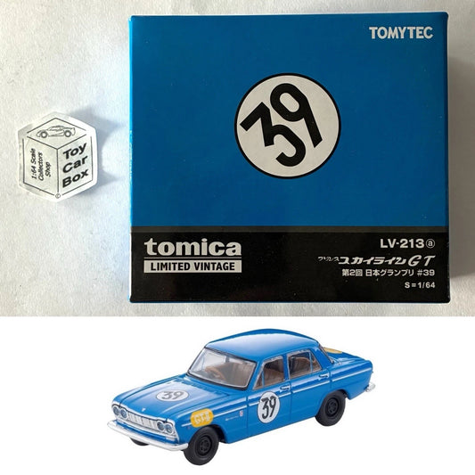 TOMICA Limited Vintage Neo - Prince Skyline GT (No. 39 Blue #LV-N213a) CC33
