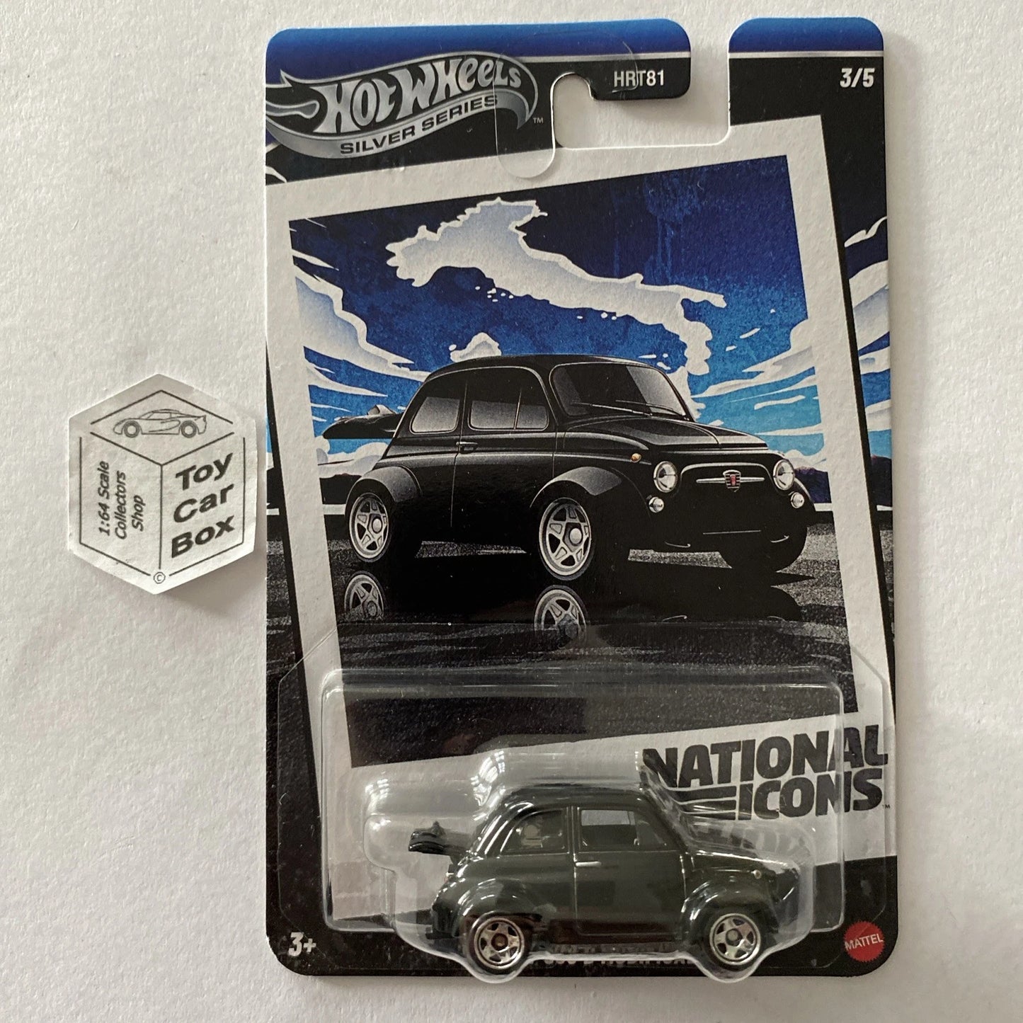 2025 HOT WHEELS Silver Series- ‘60 Fiat 509 D Modifications (Black #3 Icons) C85