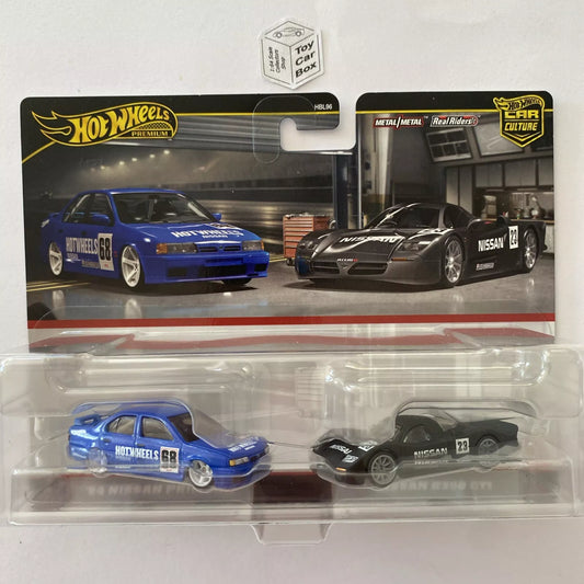 2024 HOT WHEELS Car Culture Twin Set - Nissan ‘94 Primera & R390 GT1 -Q10