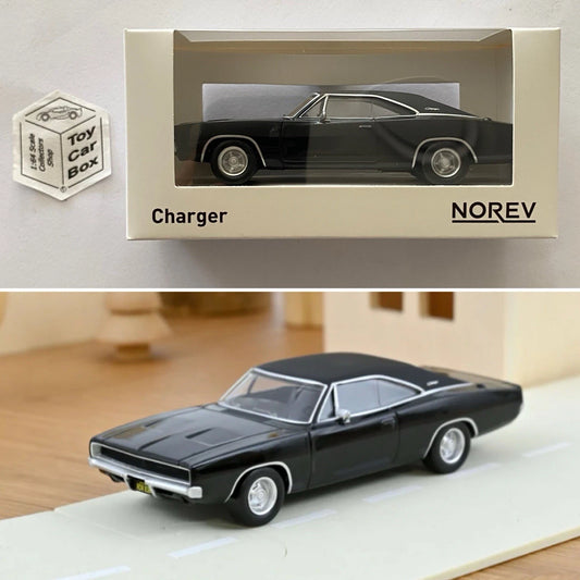 NOREV 1:43 Scale* - 1968 Dodge Charger (Black - Jet Car -Boxed) O15g
