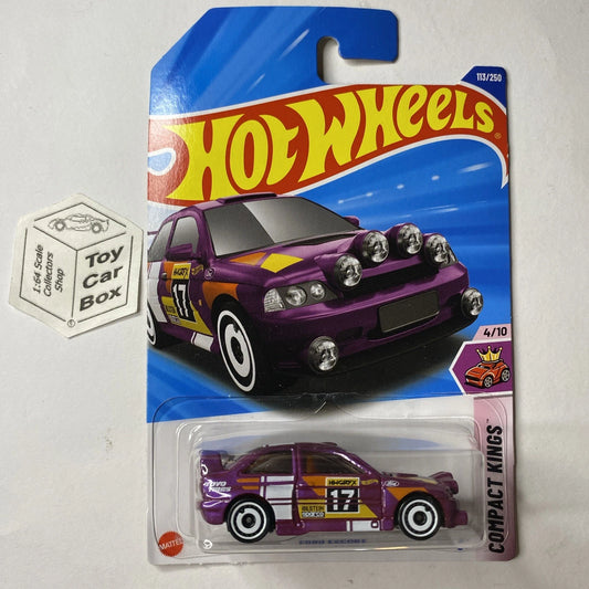 2025 HOT WHEELS #113 - Ford Escort (Purple #4 Compact Kings - Long Card) A80