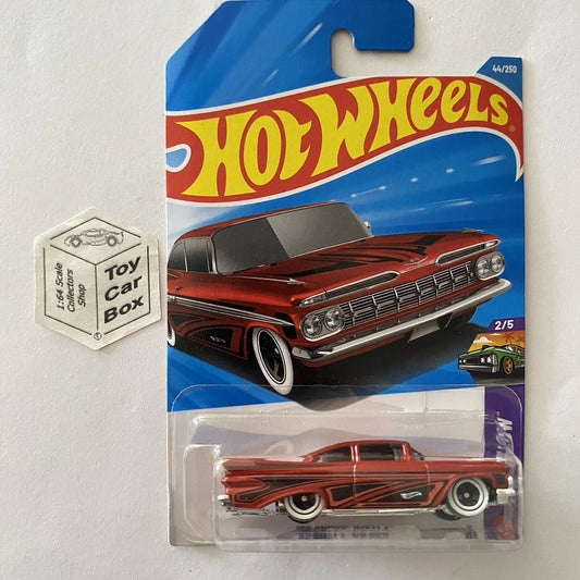 2026 HOT WHEELS #44 - ‘59 Chevy Impala (Red #2 Layin Low - Long Card) B64