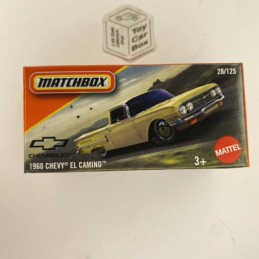 2025 MATCHBOX #28 - 1960 Chevy El Camino Pickup (Yellow - Power Grab) C50