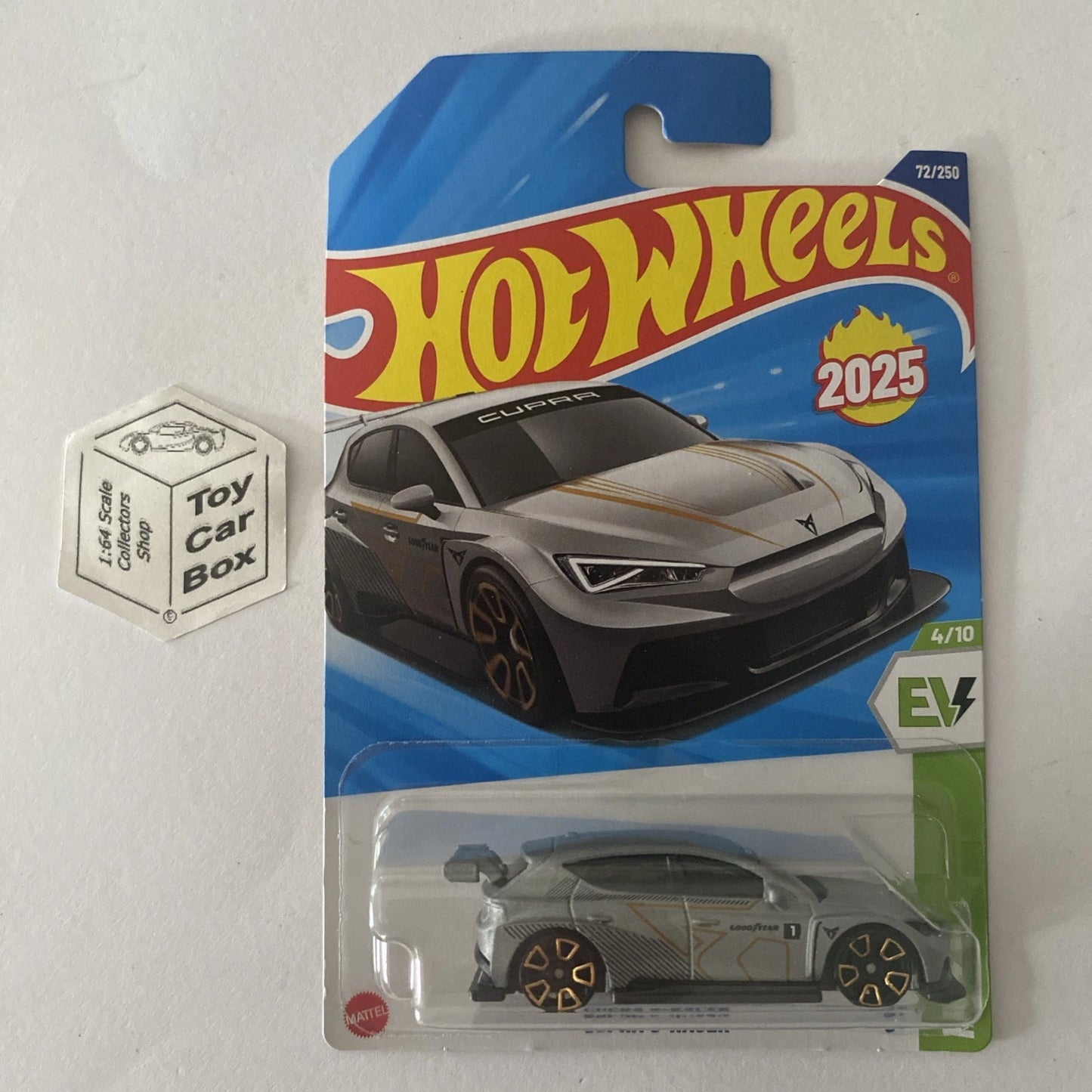 2025 HOT WHEELS #72 - Cupra E-racer (Silver #4 HW EV - Long Card) A80