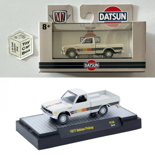M2 MACHINES - 1977 Datsun Pickup (Off-white - Auto-Thentics R108) L92g