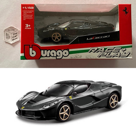 BBURAGO 1/43 - Ferrari LaFerrari (Black - Race & Play - Boxed) H66g