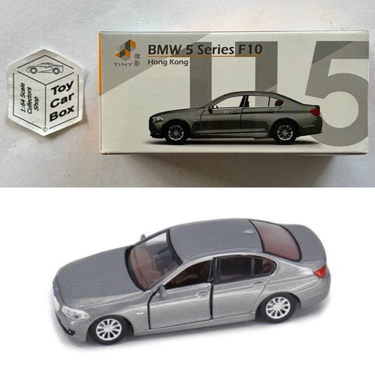 TINY #115 - BMW 5 Series F10 (Grey - 1/64 - Sealed Box) L00g