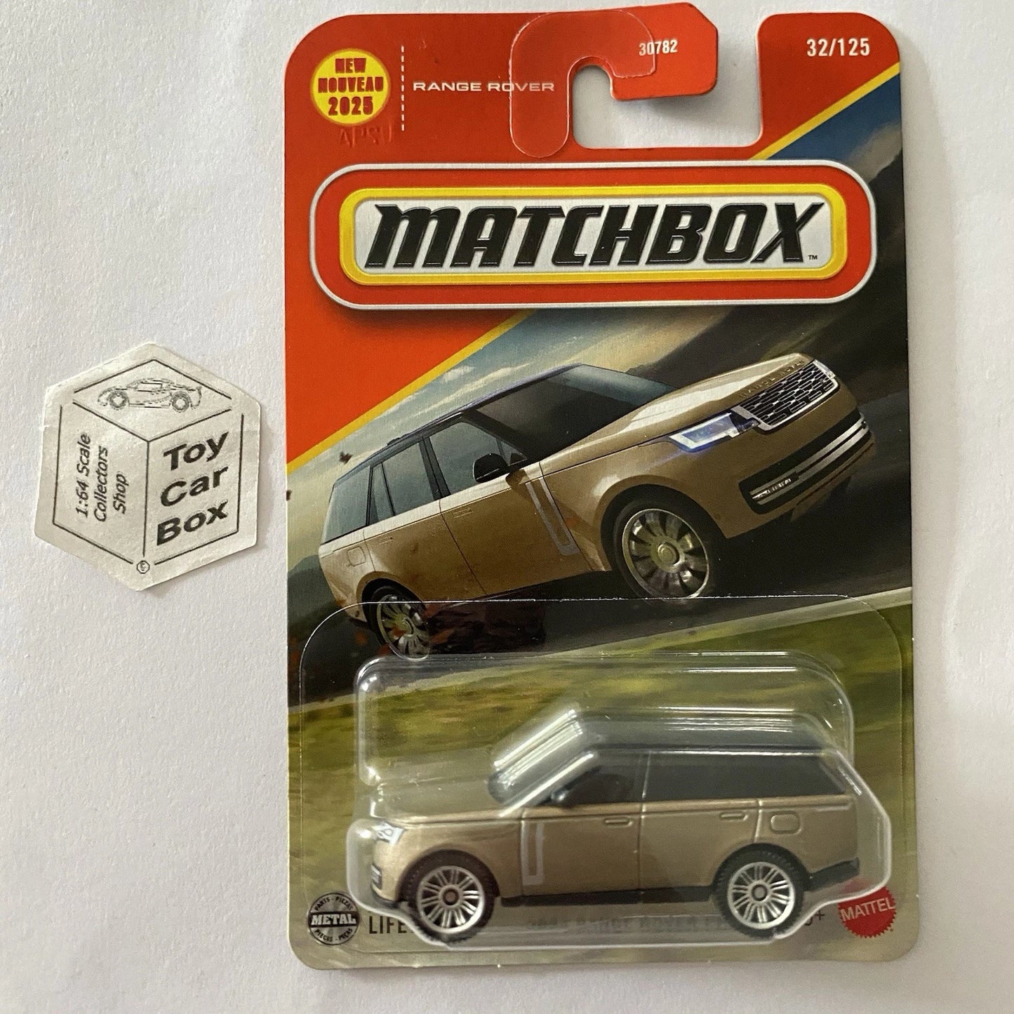 2025 MATCHBOX #32 - 2024 Range Rover PHEV (Champagne - Long Card) B64