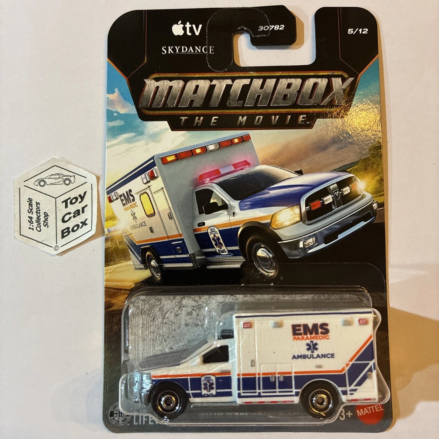 2026 MATCHBOX Movie - 2019 RAM Ambulance (EMS - #5 Basic Long Card) B00