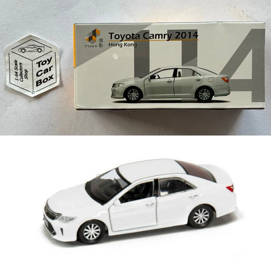 TINY #114 - Toyota Camry 2014 (White - 1/64 - Sealed Box) L00g