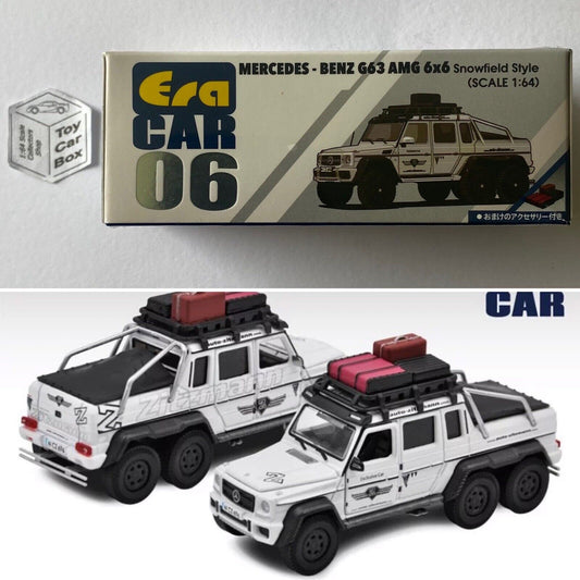 ERA CAR #06 - Mercedes-Benz G63 AMG 6x6 (1:64 Scale - Snowfield - Boxed) K00g