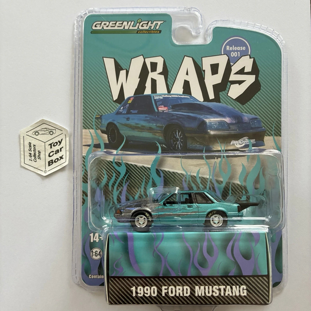 GREENLIGHT - 1990 Ford Mustang (1:64 Wraps Release 1) J45g