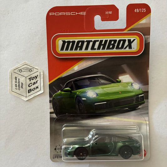 2026 MATCHBOX #49 - Porsche 911 Targa (Green - Long Card) C00
