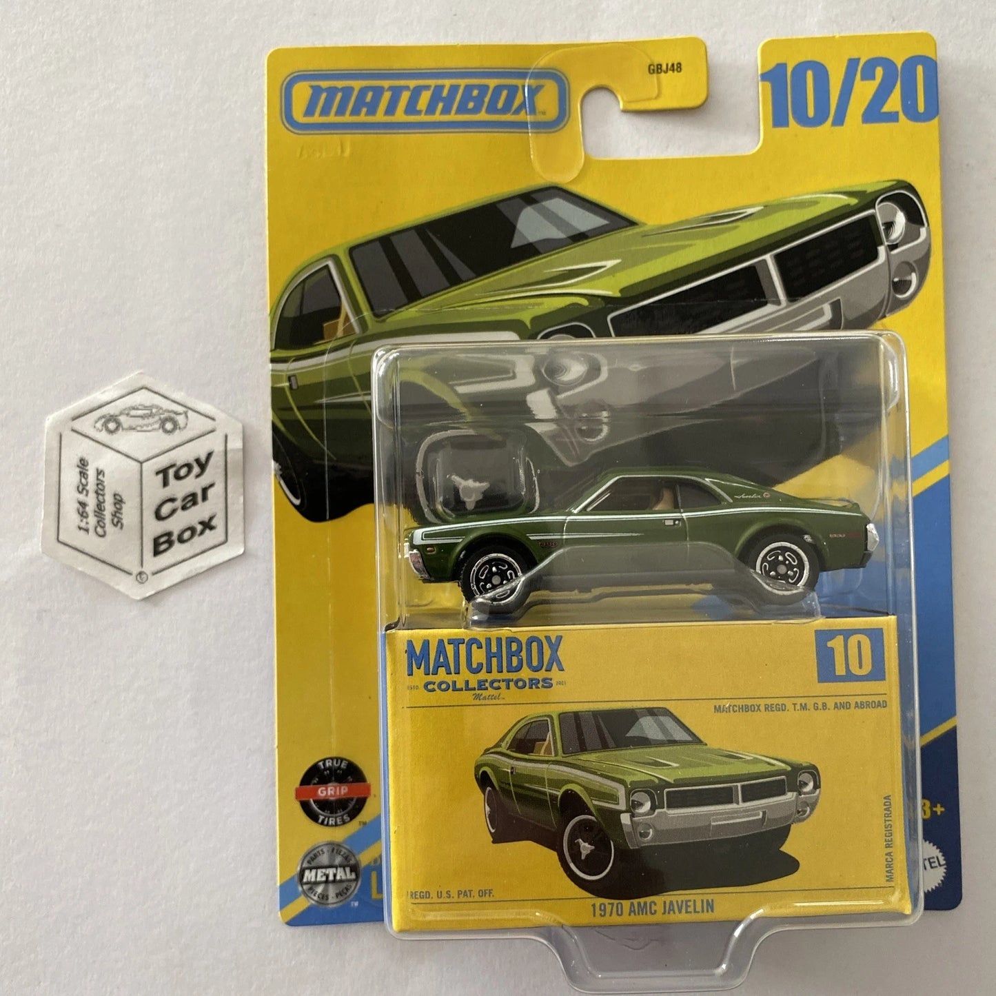 2025 MATCHBOX Collectors #10 - 1970 AMC Javelin (Premium - Green) F77