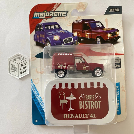MAJORETTE Renault 4L Van (French Touch Deluxe & Collectors Tin - Cherry Red) I89
